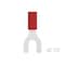 Te Connectivity Fork Terminal, #8 Stud Size, 22 AWG, 600 V, Vinyl, PVC Insulated, Red 32981 - alternate 4